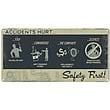 Portal 2 Safety First Tin Wall Sign